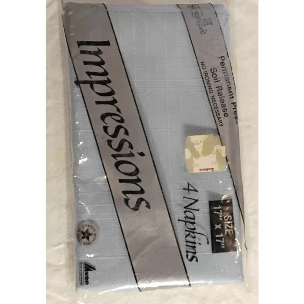 Avon IMPRESSIONS  Vintage Linen Napkins Permanent Press USA New